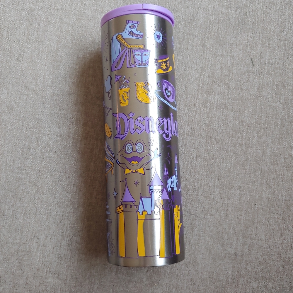 Purple Disneyland Starbucks Coffee Cup